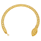 4.8MM Solid Snake Biting Tail Bracelet in solid 10K-24K gold